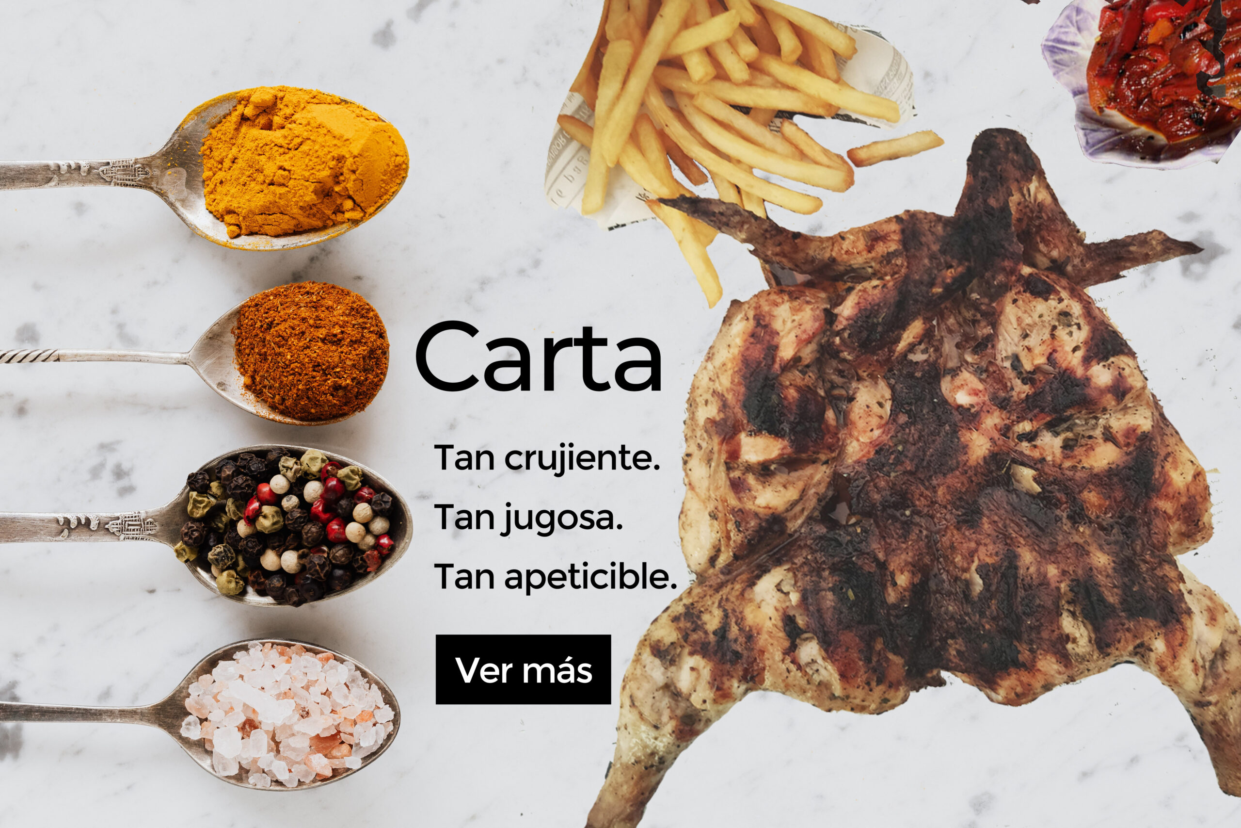 Lalusa, pollo al carbón al estilo portugués